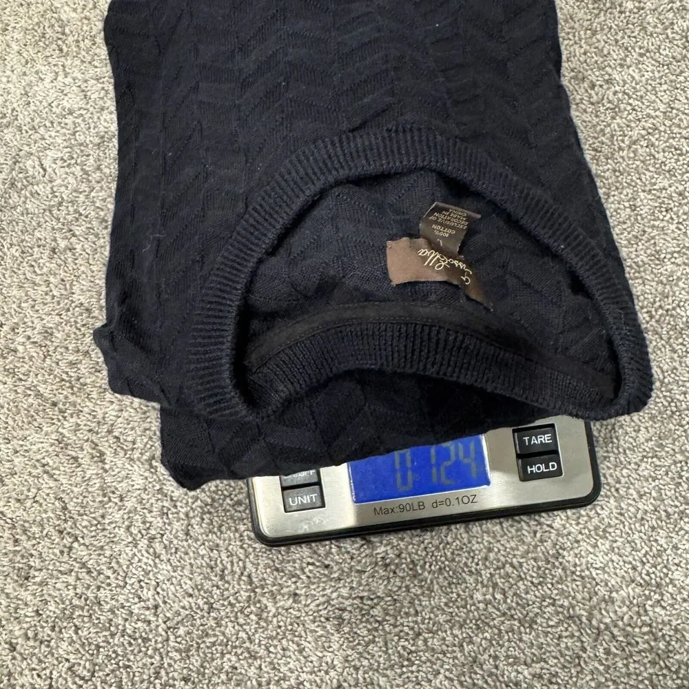 TASSO ELBA Mens Crew Neck Pullover Sweater‎ L Elbow patch